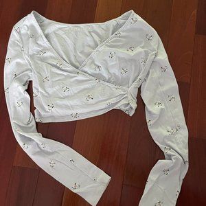 Aeropostale Women's Long-Sleeve Floral Top